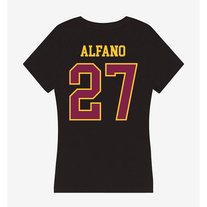 Arizona State - NCAA Men's Ice Hockey : Sam Alfano - Women's V-Neck T-Shirt-1