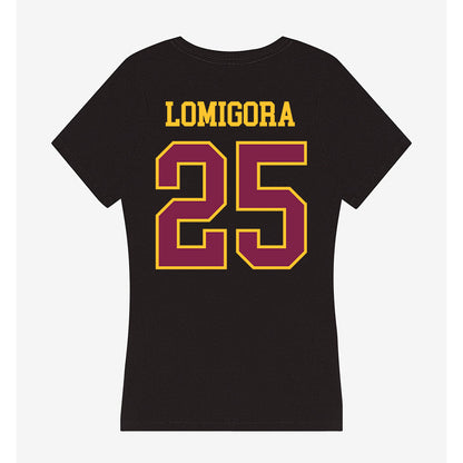 Arizona State - NCAA Women's Volleyball : Ella Lomigora - Women's V-Neck T-Shirt-1