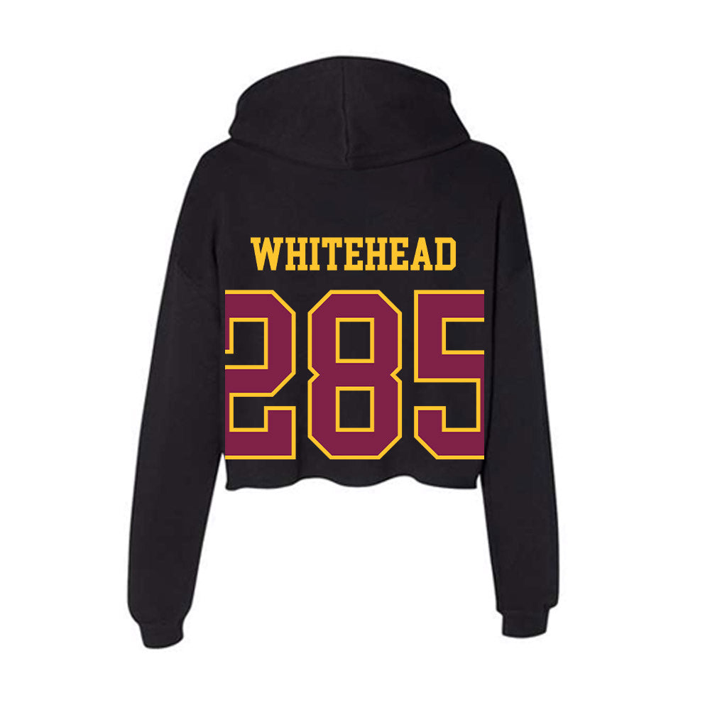 Arizona State - NCAA Wrestling : Melvin Whitehead - Women's Crop Fleece Hoodie-1