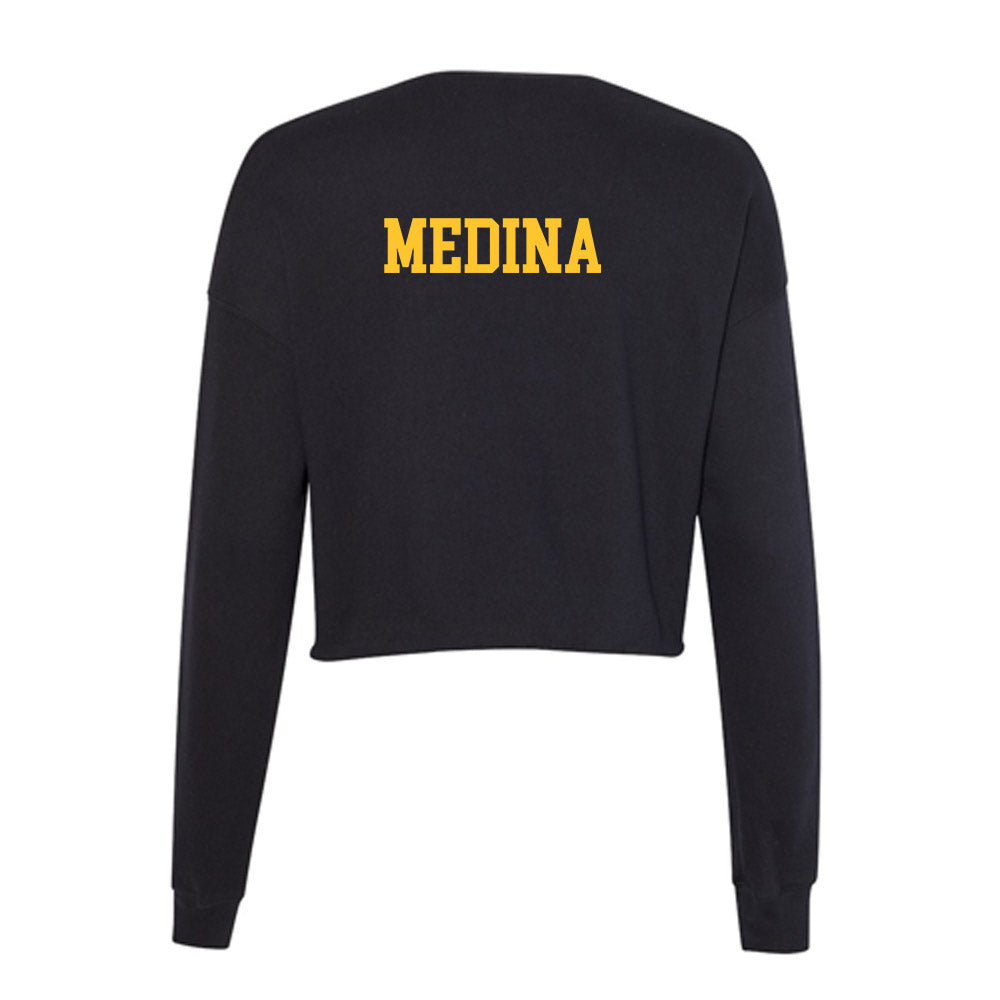 Arizona State - NCAA Men's Track & Field : Mateo Medina - Women's Cropped Crew Fleece-1