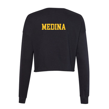 Arizona State - NCAA Men's Track & Field : Mateo Medina - Women's Cropped Crew Fleece-1