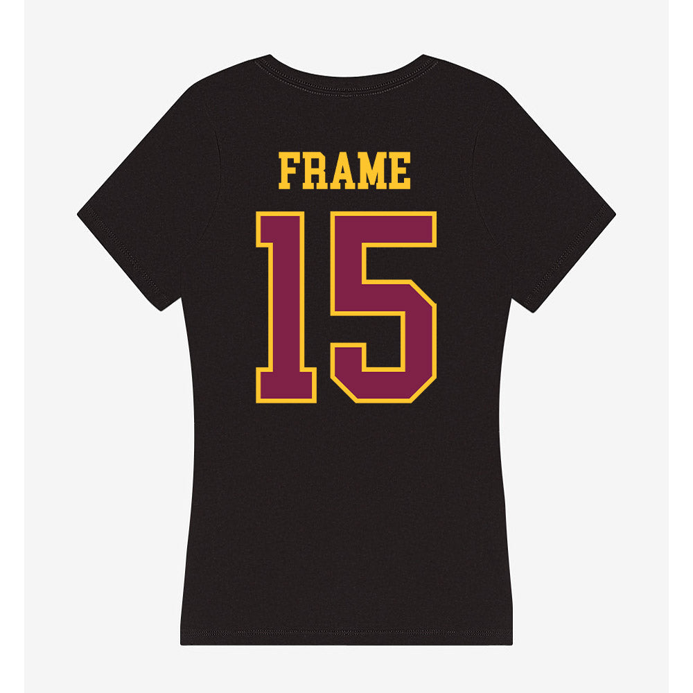 Arizona State - NCAA Women's Volleyball : Faith Frame - Women's V-Neck T-Shirt-1