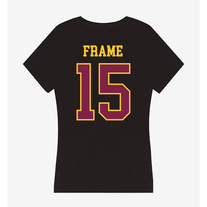 Arizona State - NCAA Women's Volleyball : Faith Frame - Women's V-Neck T-Shirt-1