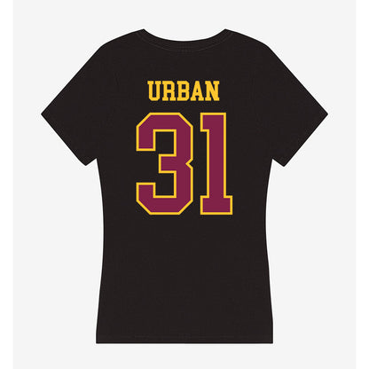 Arizona State - NCAA Men's Ice Hockey : Samuel Urban - Women's V-Neck T-Shirt-1