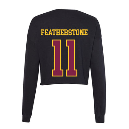 Arizona State - NCAA Women's Water Polo : Katherine Featherstone - Women's Cropped Crew Fleece-1