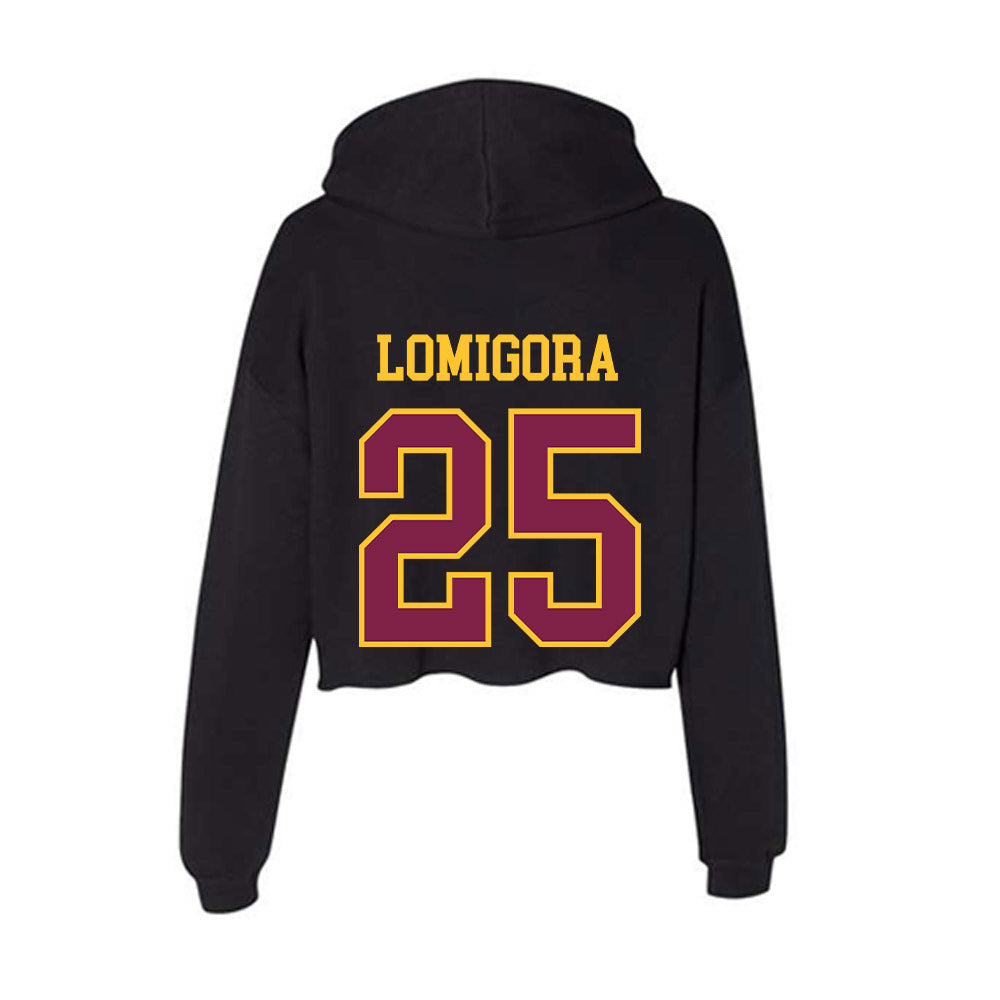 Arizona State - NCAA Women's Volleyball : Ella Lomigora - Women's Crop Fleece Hoodie-1