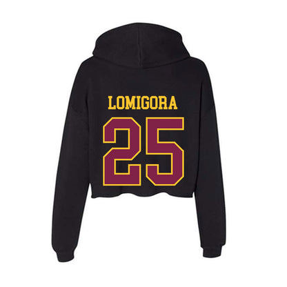 Arizona State - NCAA Women's Volleyball : Ella Lomigora - Women's Crop Fleece Hoodie-1