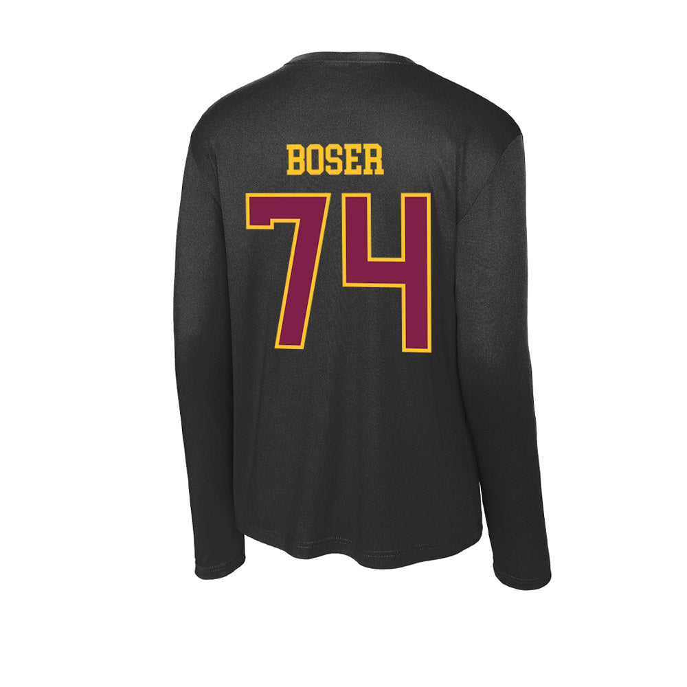 Arizona State - NCAA Men's Ice Hockey : Brasen Boser - Activewear Long Sleeve T-Shirt-1