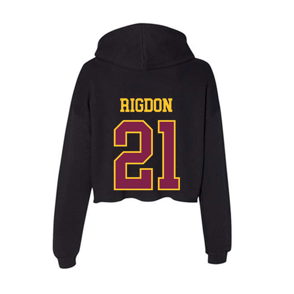 Arizona State - NCAA Football : Grayson Rigdon - Women's Crop Fleece Hoodie-1