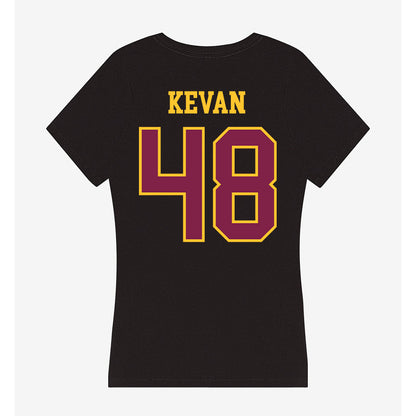 Arizona State - NCAA Men's Ice Hockey : Ben Kevan - Women's V-Neck T-Shirt-1