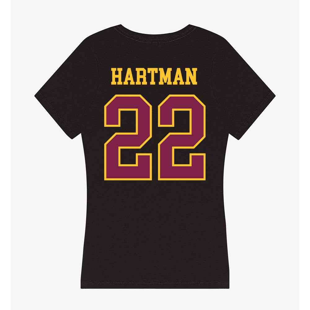 Arizona State - NCAA Women's Soccer : Oona Hartman - Women's V-Neck T-Shirt-1