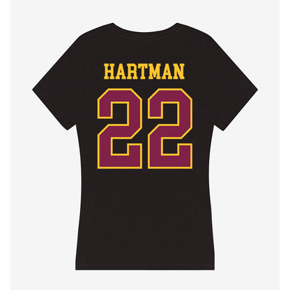 Arizona State - NCAA Women's Soccer : Oona Hartman - Women's V-Neck T-Shirt-1