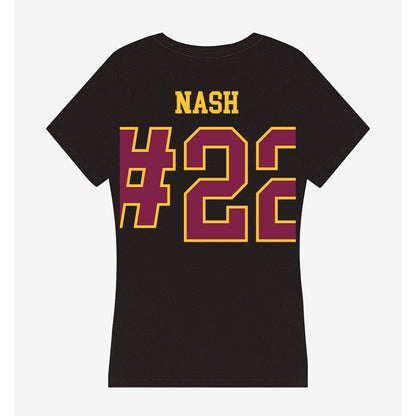 Arizona State - NCAA Men's Ice Hockey : Ty Nash - Women's V-Neck T-Shirt-1