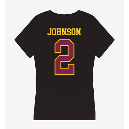 Arizona State - NCAA Men's Basketball : Anthony Johnson - Women's V-Neck T-Shirt-1