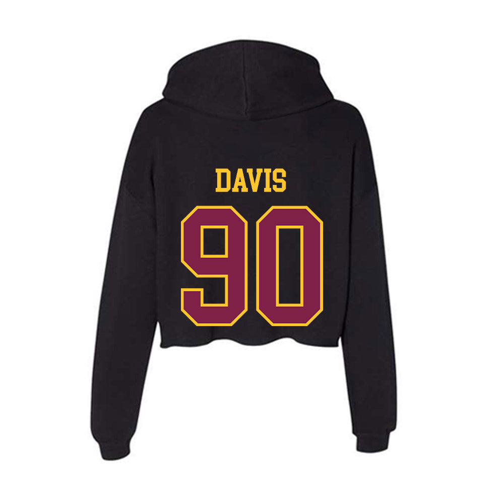 Arizona State - NCAA Football : Cade Davis - Women's Crop Fleece Hoodie-1