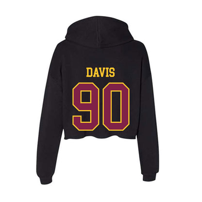 Arizona State - NCAA Football : Cade Davis - Women's Crop Fleece Hoodie-1
