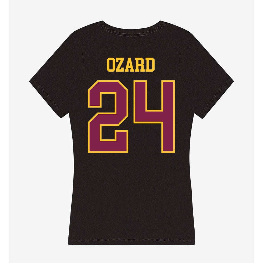 Arizona State - NCAA Women's Soccer : Katherine Ozard - Women's V-Neck T-Shirt-1