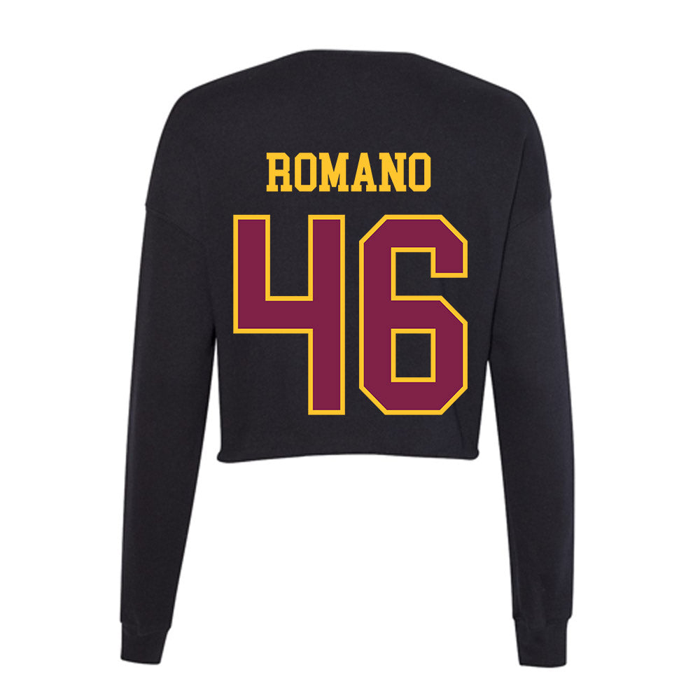 Arizona State - NCAA Football : Tommy Romano - Women's Cropped Crew Fleece-1