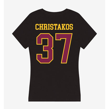 Arizona State - NCAA Football : Tommy Christakos - Women's V-Neck T-Shirt-1