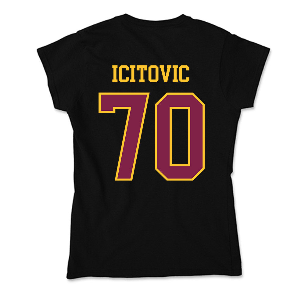 Arizona State - NCAA Men's Basketball : Jovan Icitovic - Soft Style Women’s T-Shirt-1