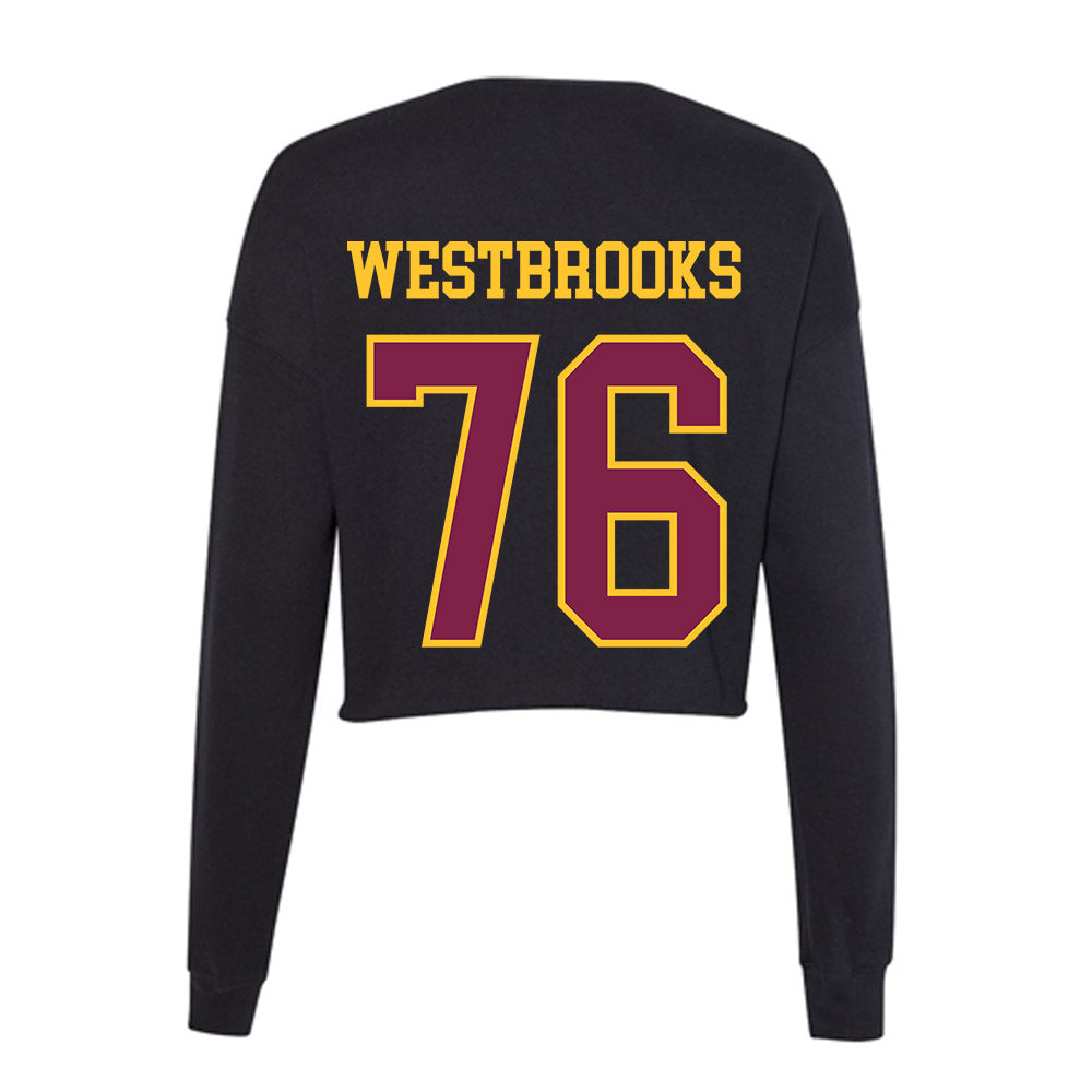 Arizona State - NCAA Football : Champ Westbrooks - Women's Cropped Crew Fleece-1