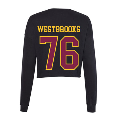 Arizona State - NCAA Football : Champ Westbrooks - Women's Cropped Crew Fleece-1