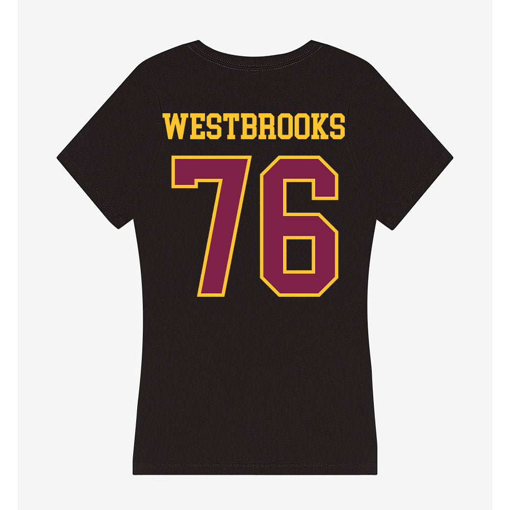 Arizona State - NCAA Football : Champ Westbrooks - Women's V-Neck T-Shirt-1