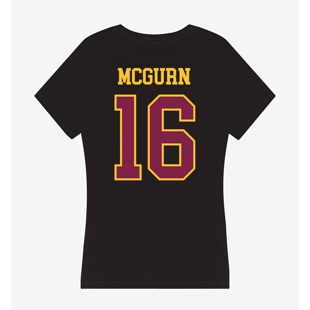 Arizona State - NCAA Men's Ice Hockey : Sean McGurn - Women's V-Neck T-Shirt-1