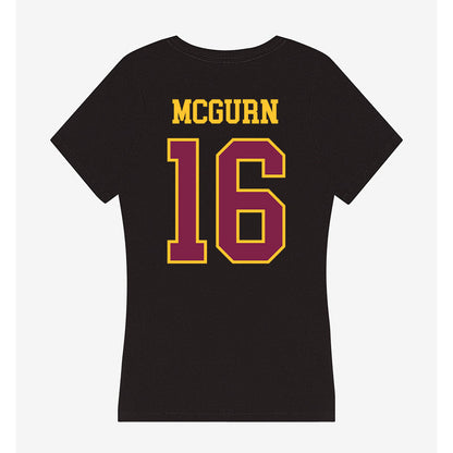 Arizona State - NCAA Men's Ice Hockey : Sean McGurn - Women's V-Neck T-Shirt-1