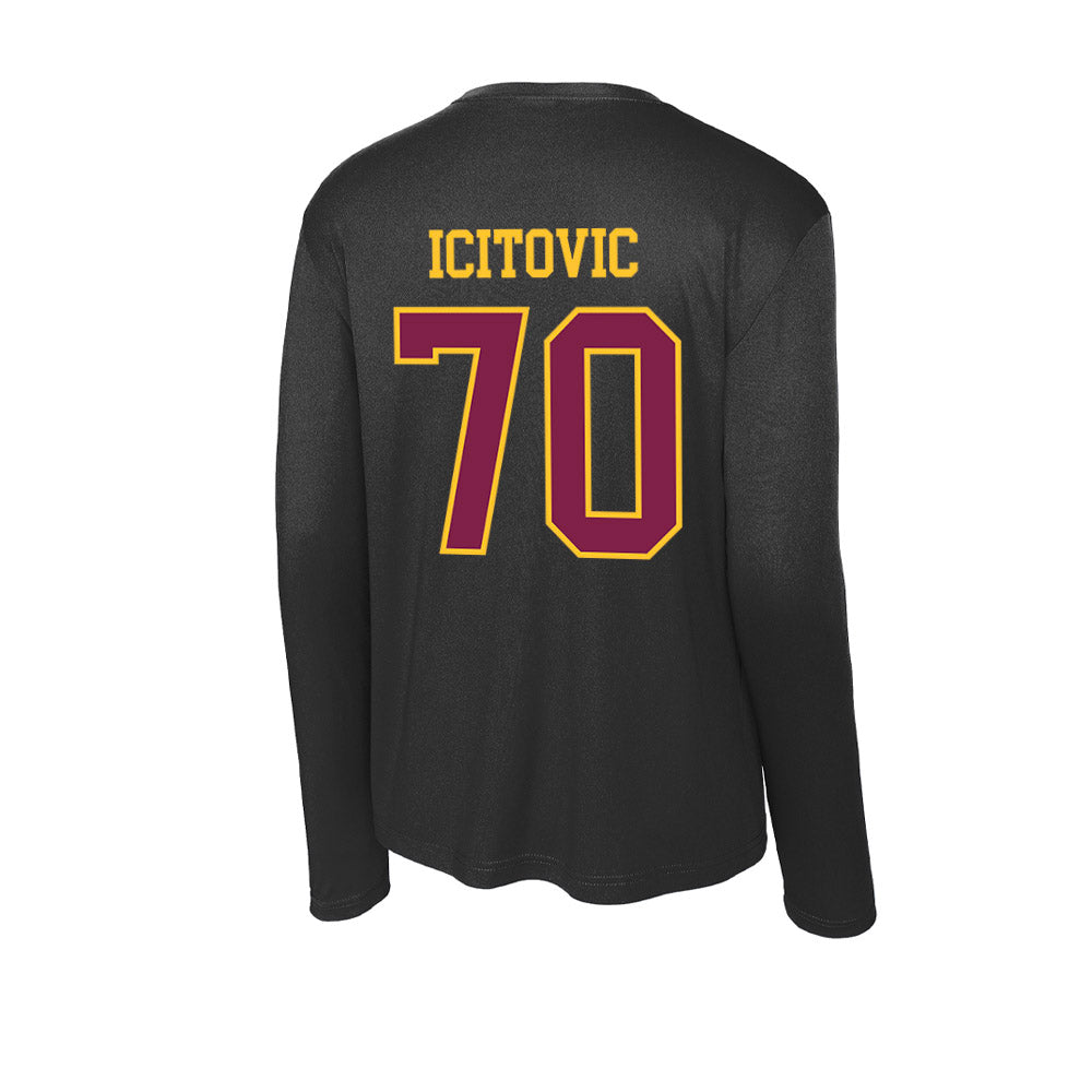 Arizona State - NCAA Men's Basketball : Jovan Icitovic - Activewear Long Sleeve T-Shirt-1