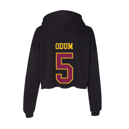 Arizona State - NCAA Men's Basketball : Moe Odum - Women's Crop Fleece Hoodie-1