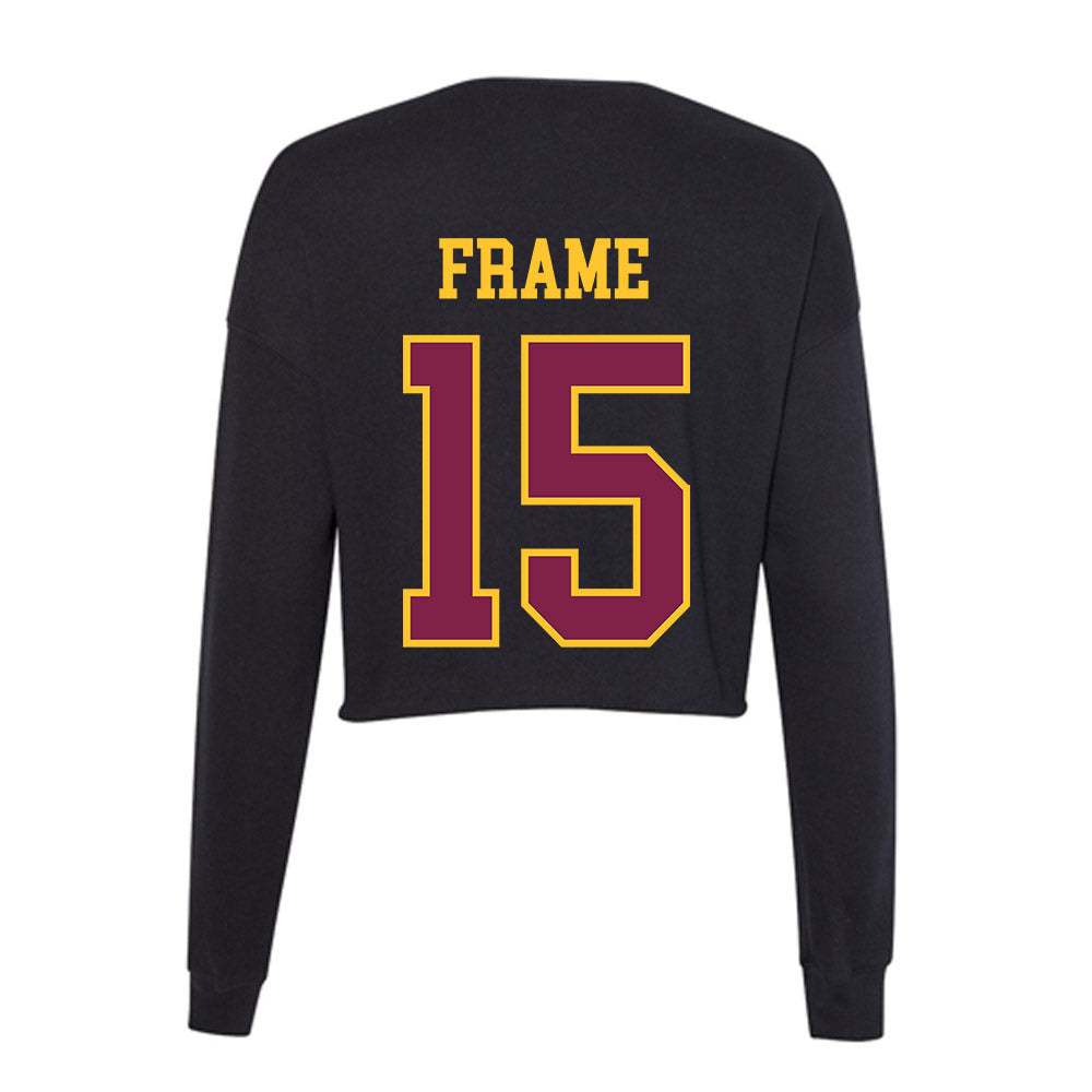 Arizona State - NCAA Women's Volleyball : Faith Frame - Women's Cropped Crew Fleece-1
