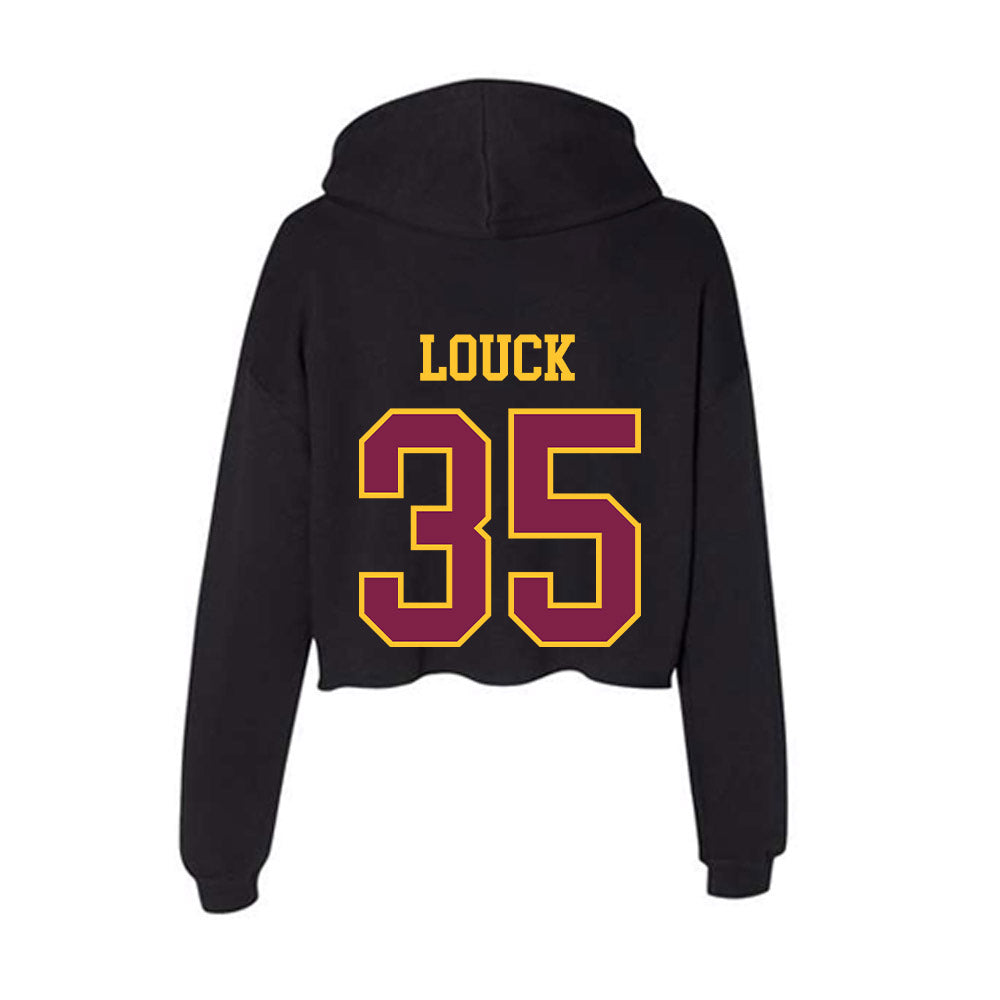 Arizona State - NCAA Baseball : Brady Louck - Women's Crop Fleece Hoodie-1