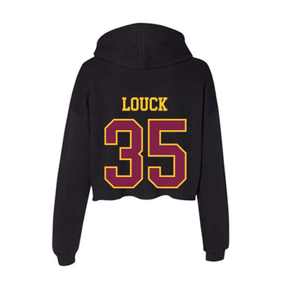 Arizona State - NCAA Baseball : Brady Louck - Women's Crop Fleece Hoodie-1