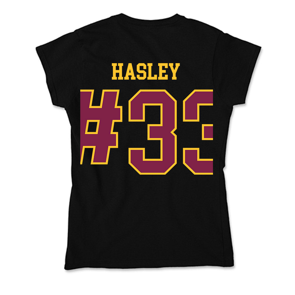 Arizona State - NCAA Men's Ice Hockey : Connor Hasley - Soft Style Women’s T-Shirt-1
