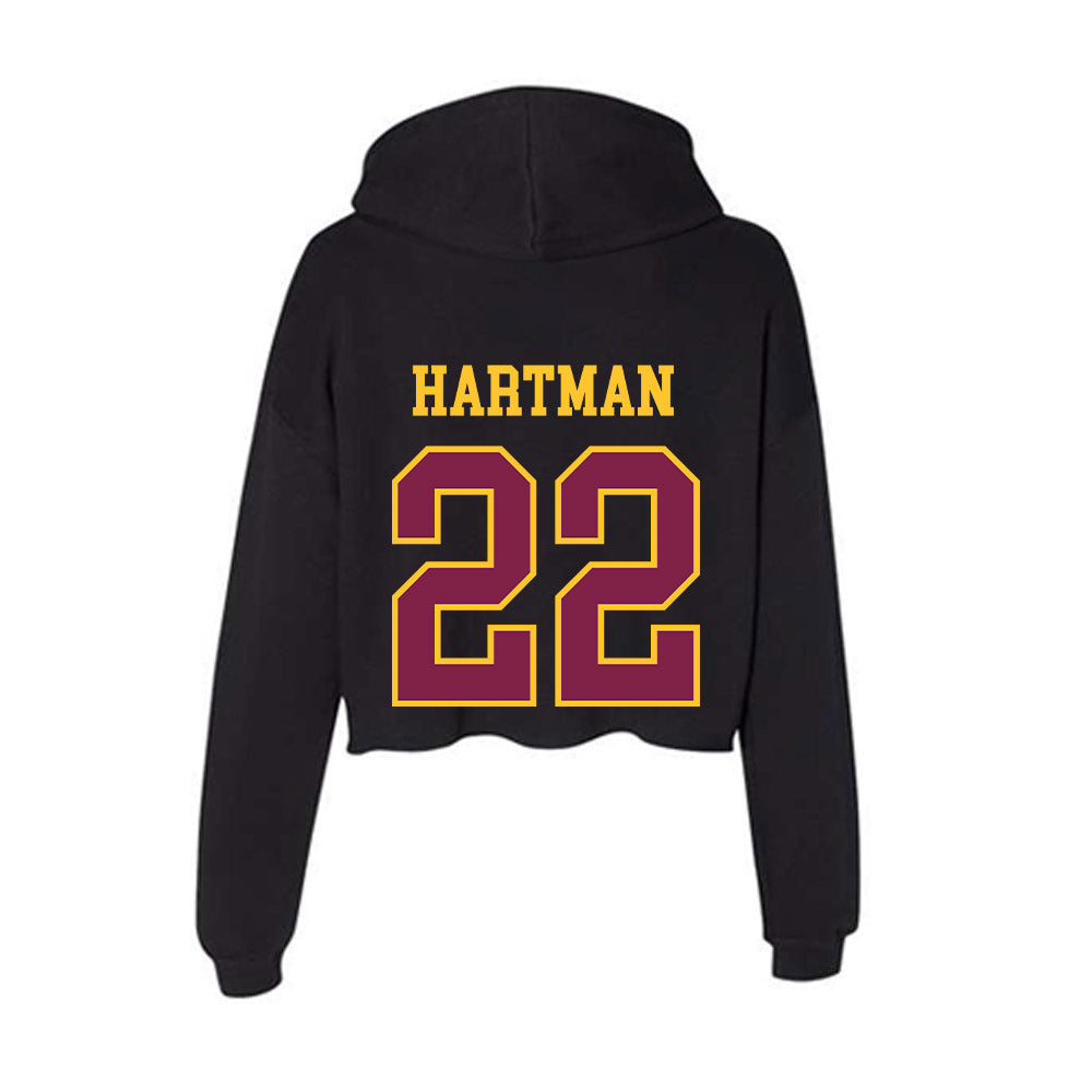 Arizona State - NCAA Women's Soccer : Oona Hartman - Women's Crop Fleece Hoodie-1