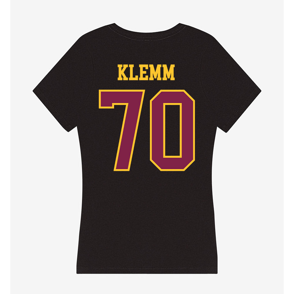 Arizona State - NCAA Football : Jalen Klemm - Women's V-Neck T-Shirt-1