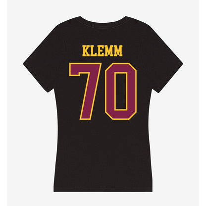 Arizona State - NCAA Football : Jalen Klemm - Women's V-Neck T-Shirt-1