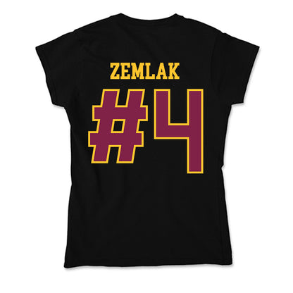 Arizona State - NCAA Men's Ice Hockey : Austin Zemlak - Soft Style Women’s T-Shirt-1