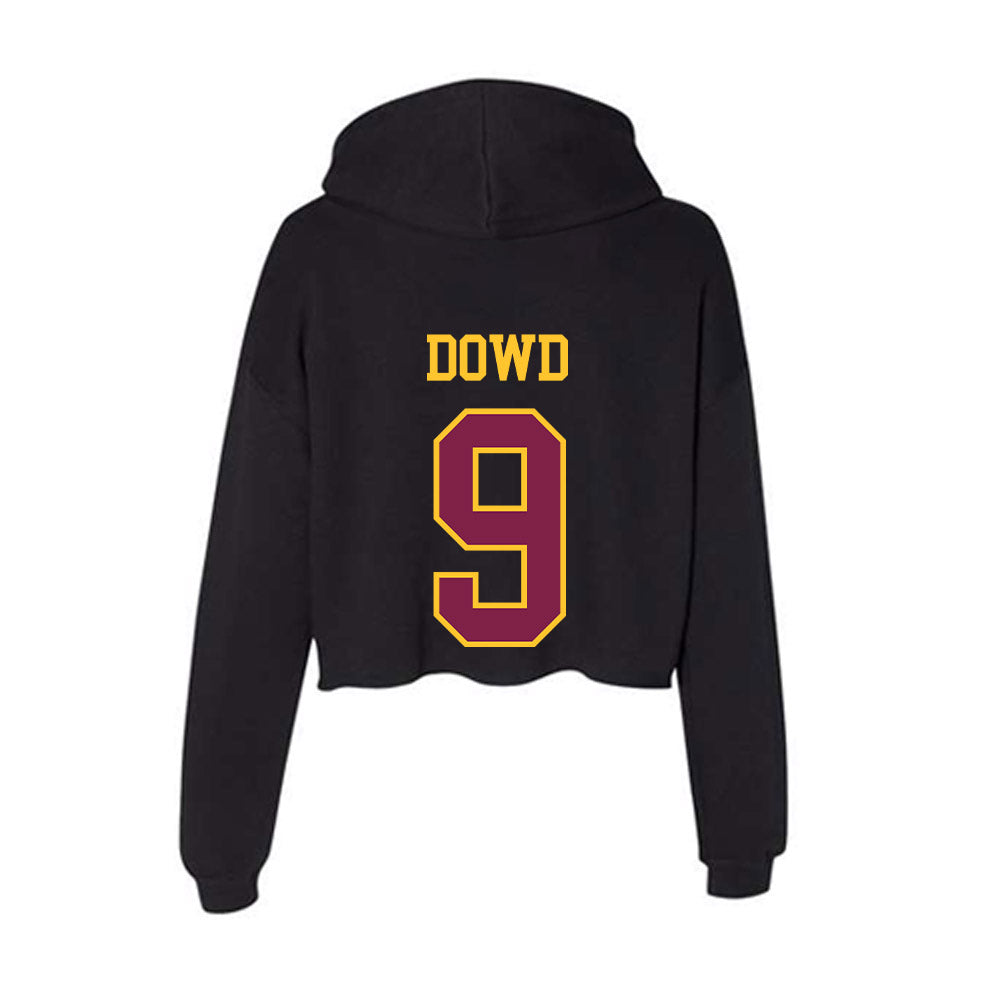 Arizona State - NCAA Men's Ice Hockey : Anthony Dowd - Women's Crop Fleece Hoodie-1