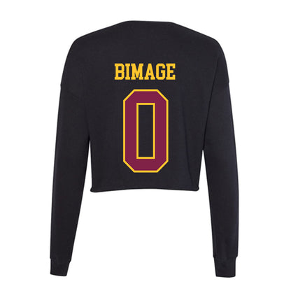 Arizona State - NCAA Football : Rodney Jr Bimage - Women's Cropped Crew Fleece-1