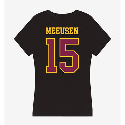 Arizona State - NCAA Men's Basketball : Noah Meeusen - Women's V-Neck T-Shirt-1