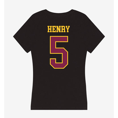Arizona State - NCAA Women's Volleyball : Sydney Henry - Women's V-Neck T-Shirt-1