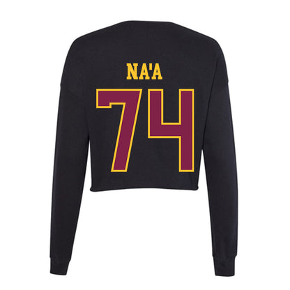 Arizona State - NCAA Football : Sean Na'a - Women's Cropped Crew Fleece-1