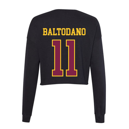 Arizona State - NCAA Women's Soccer : Addison Baltodano - Women's Cropped Crew Fleece-1