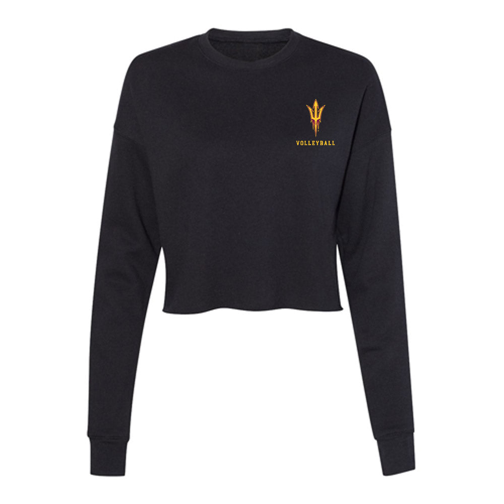 Arizona State - NCAA Women's Volleyball : Faith Frame - Women's Cropped Crew Fleece-0