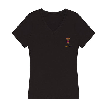 Arizona State - NCAA Women's Soccer : Katherine Ozard - Women's V-Neck T-Shirt-0
