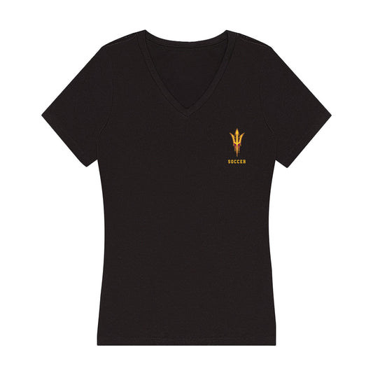 Arizona State - NCAA Women's Soccer : Katherine Ozard - Women's V-Neck T-Shirt-0