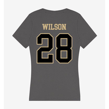 Wake Forest - NCAA Women's Soccer : Carly Wilson - Women's V-Neck T-Shirt-1