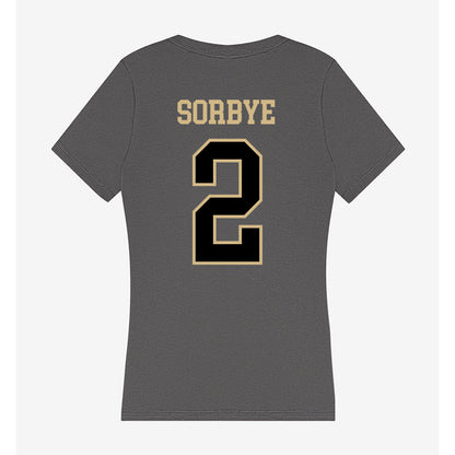 Wake Forest - NCAA Women's Basketball : Aurora Sorbye - Women's V-Neck T-Shirt-1